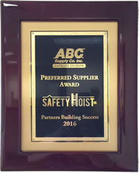 Safety Hoist Company Wins Preferred Supplier Award Again