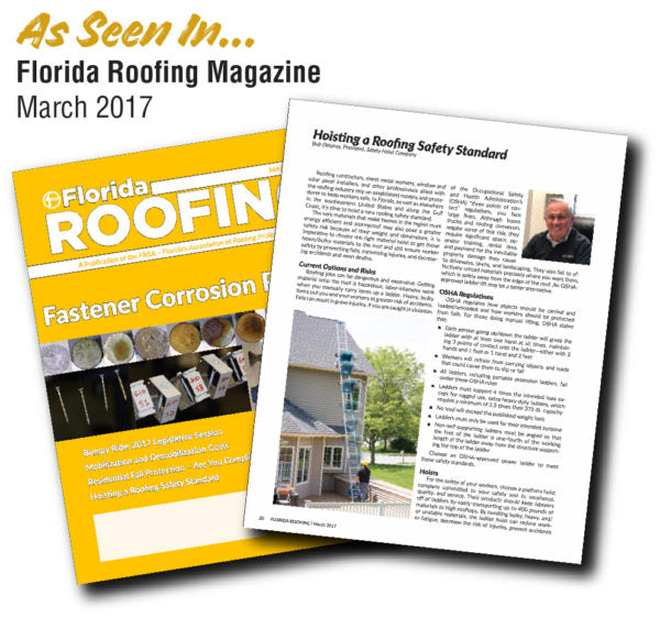 As Seen In Florida Roofing Magazine